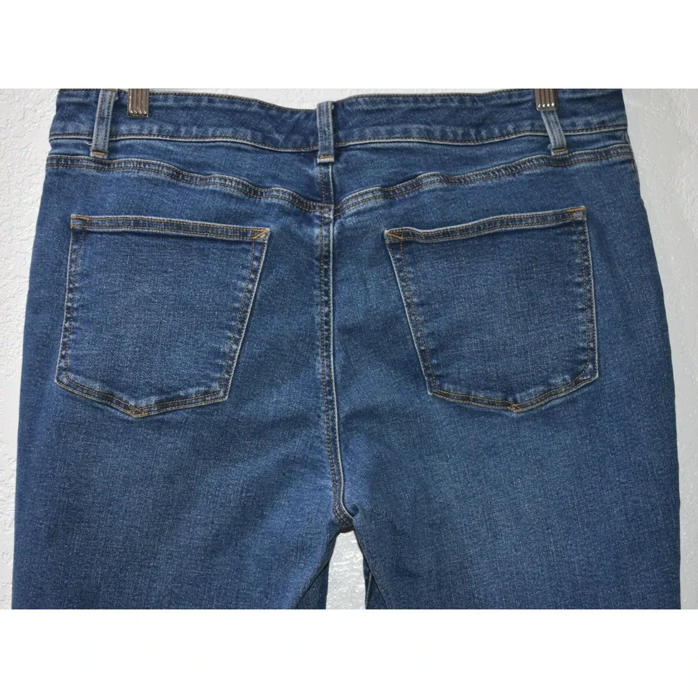 Talbots Everyday Relaxed Jean 14P Comfy Cotton Stretch 5-Pocket Soft Blue Denim